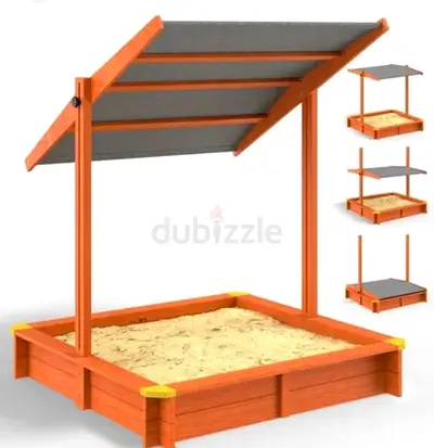 Delightful Outdoor Sand Box  for Fun Playtime