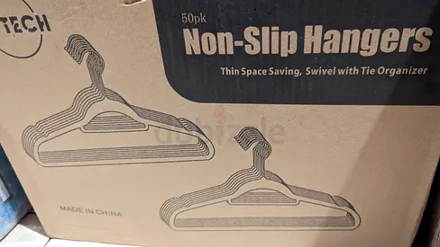 50 Pack Non-Slip Hangers - Perfect for Organized Closets