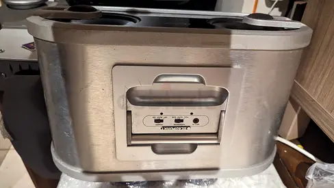 Modern Portable Speaker with Bluetooth Connectivity