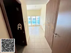 For rent: 2 bedrooms hall in Ajman One Towers, 3 bathrooms, closed kitchen, balcony, storage room, l