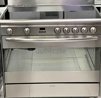 Smeg 5 Ceramic Hobs Electric Cooker Stove 90x60cm