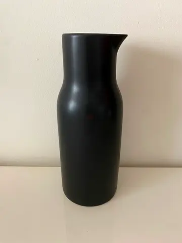 Black Ceramic Jug Like New