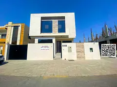 Villa for sale in Ajman, Al Yasmeen area. The villa consists of 5 master bedrooms with a majlis and