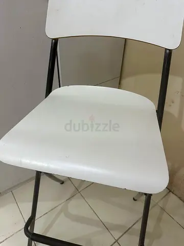 Ikea high chairs White Folding Chair - Perfect for Any Space!