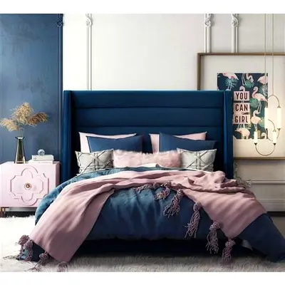 Latest luxury fabric bed king size 180×200