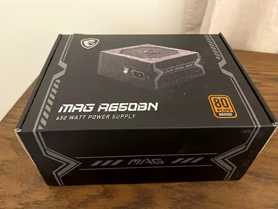 MSI MAG A650BN 650W Power Supply for Your High-Performance Rig-mint condition