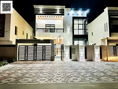 Villa for sale in Al Bahia Features: • 5 master bedrooms • Majlis with bathroom • Living room 