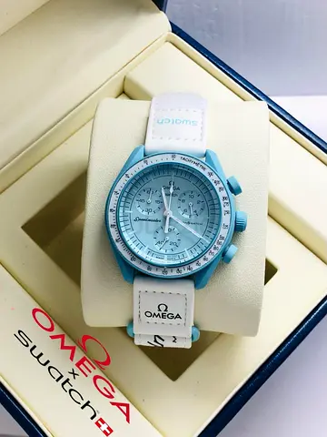 Stylish Omega X Swatch Chronograph Watch