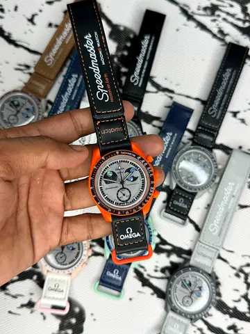 Authentic Omega Speedmaster Swatch Collection
