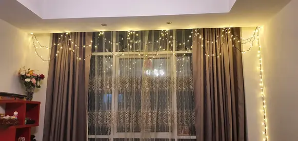 Elegant Curtains with charming net (High Quality) - Urgent Sale