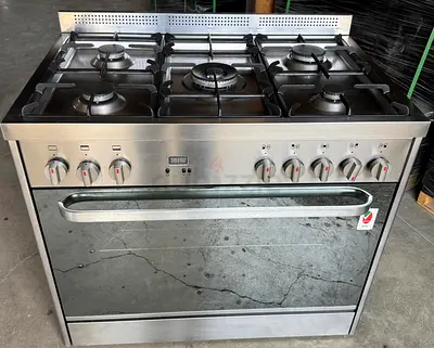 Rosieres ITALY 90X 60cm, Heavy Duty 5 Gas Burners Gas Oven Fan- RGG95HXLPG FREE DELIVERY +WARRANTY