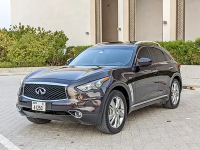 Infiniti QX 70 2017 GCC Full Option TOP With Rear Entertainment Premium Condition With Low KM