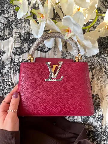 Louis vuttion womens capucines handbag