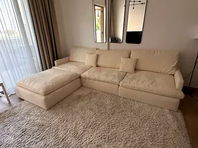 feather filled Modular Marina Home Luscious Sofa Sets With Footstool