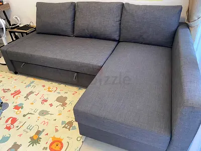 L shape sofa bed with storage