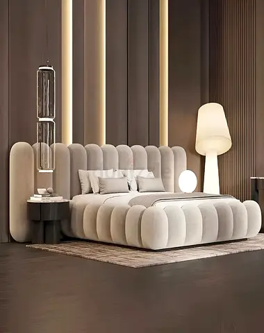 Beautiful Modern White Luxury Bed