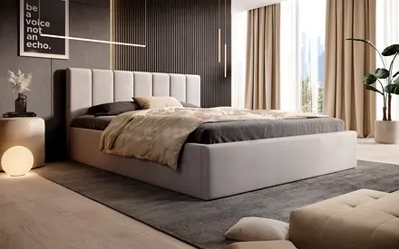 Queen size bed frame with medical mattress