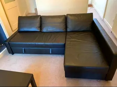 L shape sofa bed with storage