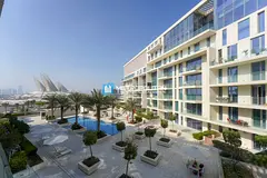 Sea View| Corner 2BR+Maids| Furnished| 3 Balconies