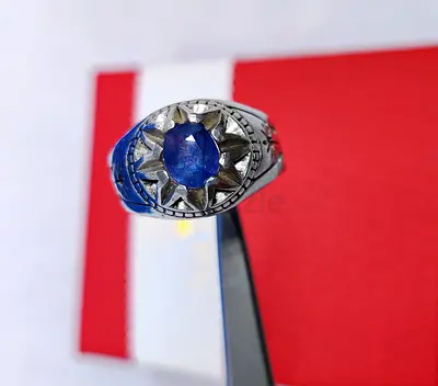 Mens Sapphire Ring