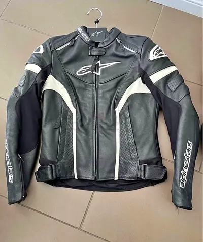 Alpinestar Motorcycle Motorbike Racing CE Leather Track Jacket