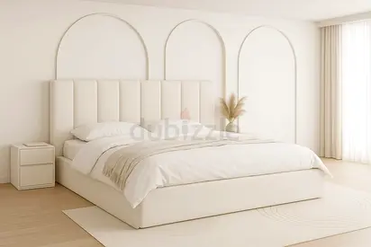 Queen size bed frame with medical mattress