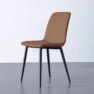 Dining Chair Leather Seat,Desk Chair,Modern Design Dining Room Furniture, (Brown Chair One Piece)