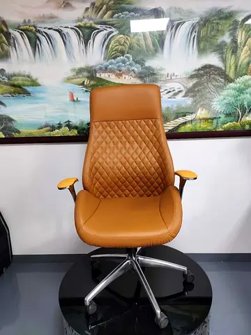 Executive leather revolving chair heavy-duty