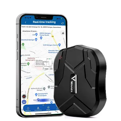 WINNES GPS Tracker TK905, Built in 5000mAh Rechargeable Battery 90 Days Standby Real Time Position