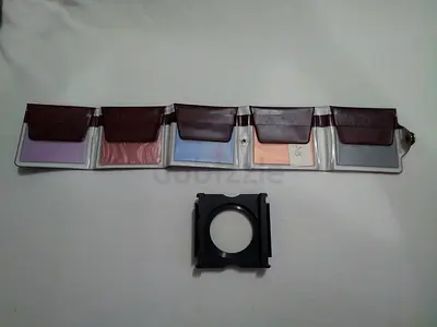 Filter set with holder