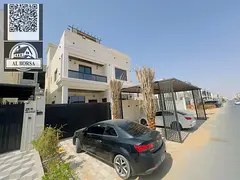 For rent in Al Helio, a two-story villa with a roof, furnished, 5 rooms, a living room, 2 halls, and