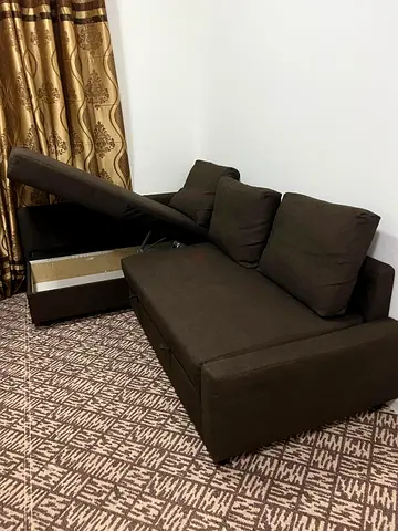 L shape sofa bed with storage IKEA brand