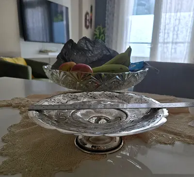 Silver Plated Footed Serving Dish