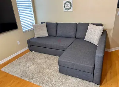 L shape sofa bed with storage