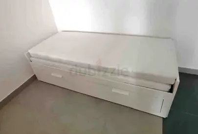 Ikea brimness Day bed frame with 2 big storage drawers underneath and with 2 Ikea mattresses is avai