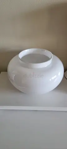 Elegant White glass Vase home centre