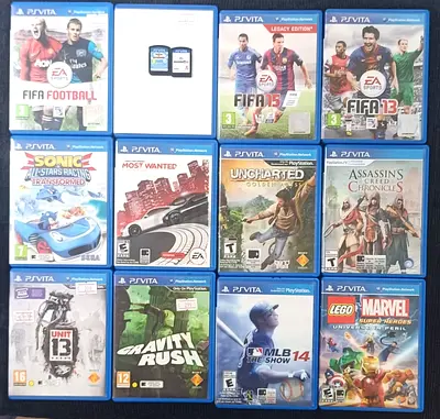 Collection of PlayStation Vita Video Games