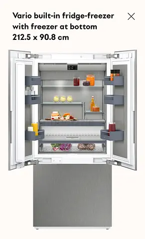 Gaggenau 400 series french doors brand new stock built-in fridge freezer