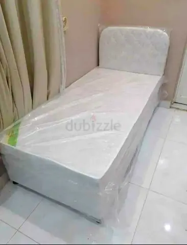 Brand New Single Bed with Mattress for Sale AMERICAN SINGLE BASE BED 90X190 CM AVAILABLE