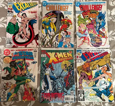 Vintage Set of Epic Comics Book Collection: X-Men, Excalibur, and More!