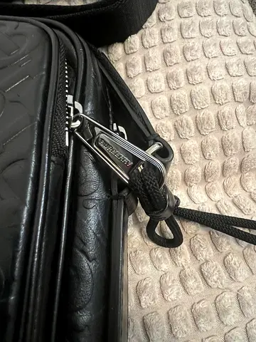 Burberry Leather monogram bag