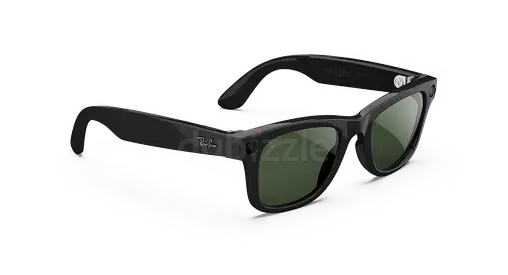 Ray Ban Meta Gen 2 Shiny Black frames with Clear to Graphite Green Transitions® lenses