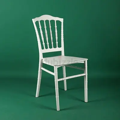 Stackable Chair Injection Processing Fixed Leg Plastic Leisure Chair Water/Sunproof Dining Chair