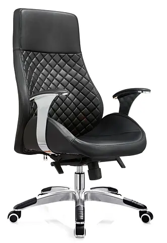 Highback executive leather chair