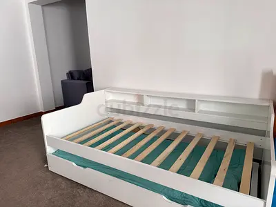 Stylish White Daybed Frame with Storage