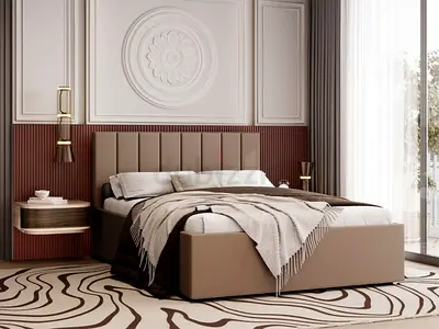 King size bed frame with medical mattress