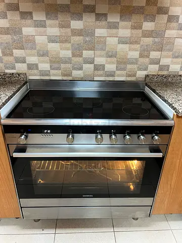 Siemens Hy738357M | IQ700 | 90X60 cm Ceramic Cooker, SilverMin | FREE DELEVIRY | INSTALLATION