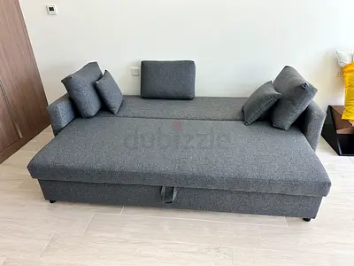 IKEA Friheten 3-seater sofa bed under storage