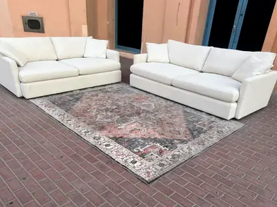 Selling Perfect like new Condition CrateBarrel feather filled 3_seater sofa