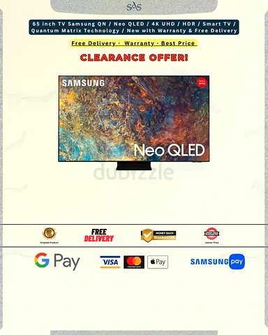 65 inch TV Samsung QN / Neo QLED / 4K UHD / HDR / Smart TV / Quantum Matrix Technology